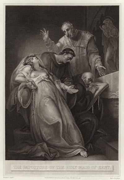 The Imposture of the Holy Maid of Kent by English School