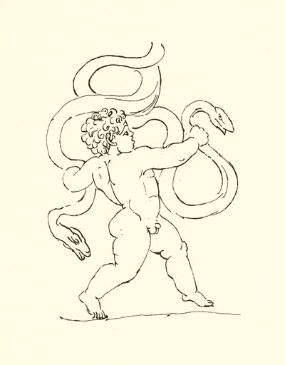The Infant Hercules by English School