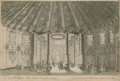 The Inside of the Elegant Music Room in Vauxhall Gardens, London by English School