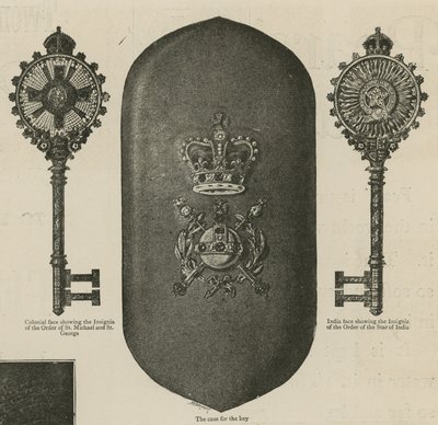 The Key Used by the Queen at the Inauguration of the Imperial Institute by English School