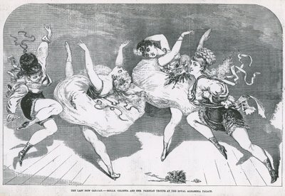 The Last New Can-Can - Mddle Colonna and Her Parisian Troupe at the Royal Alhambra Palace by English School
