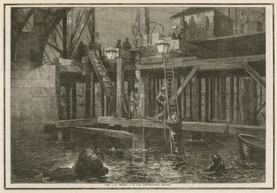 The Last Vestiges of Old Westminster Bridge by English School