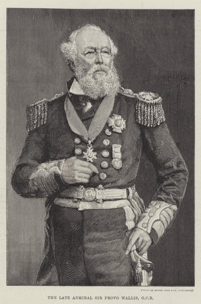 The late Admiral Sir Provo Wallis, GCB by English School