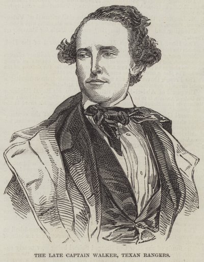 The late Captain Walker, Texan Rangers by English School