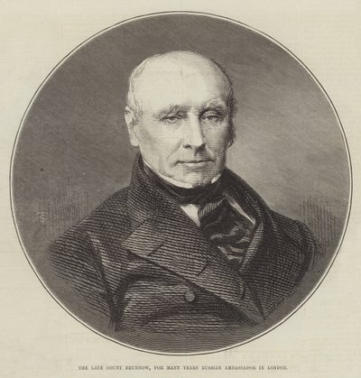 The late Count Brunnow, for Many Years Russian Ambassador in London by English School