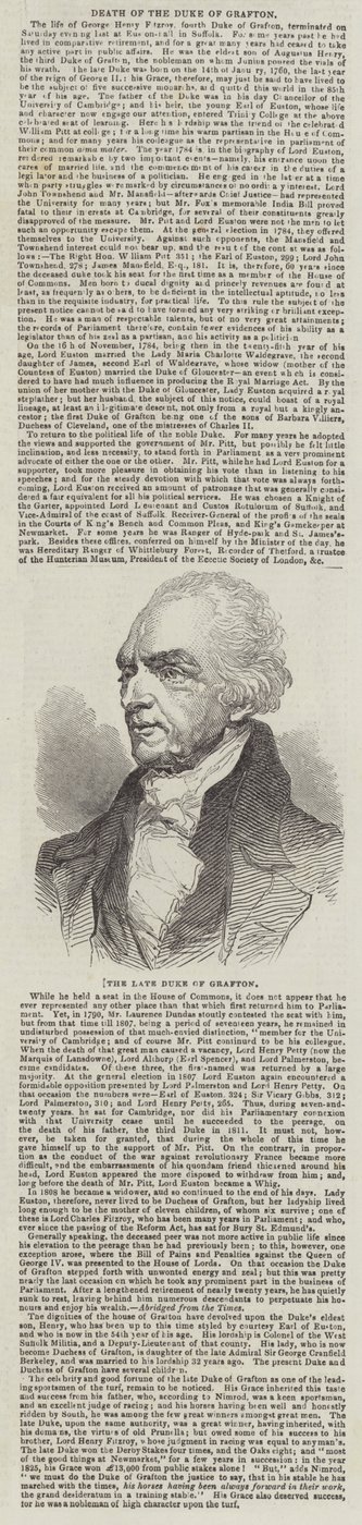 The late Duke of Grafton by English School