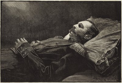 The Late Emperor Alexander II of Russia After Death by English School