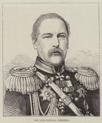 The late General Todleben by English School