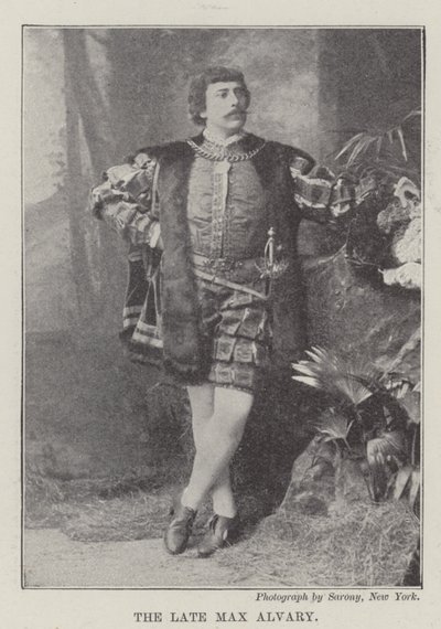 The late Max Alvary by English School