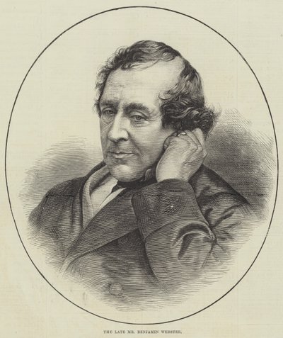 The late Mr Benjamin Webster by English School