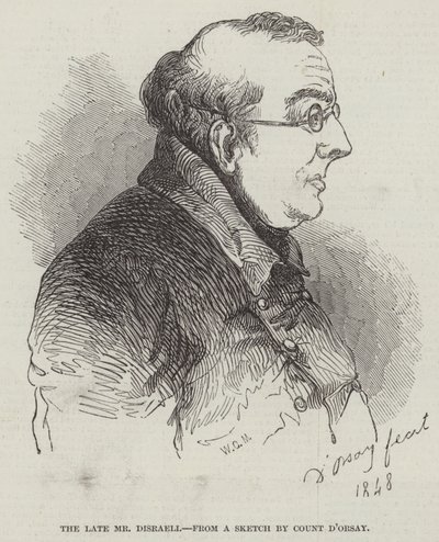 The late Mr Disraeli by English School