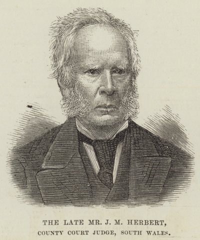 The late Mr J M Herbert, County Court Judge, South Wales by English School