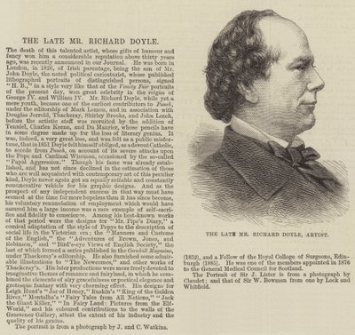 The late Mr Richard Doyle, Artist by English School