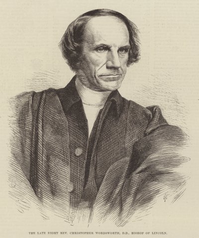 The late Right Reverend Christopher Wordsworth, DD, Bishop of Lincoln by English School