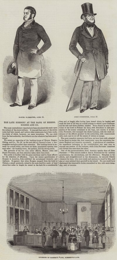The late Robbery at the Bank of Messers Rogers and Company by English School