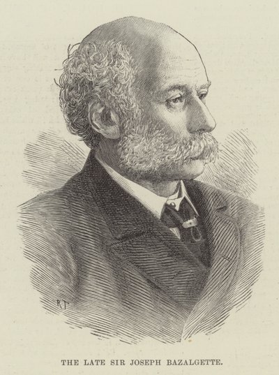 The late Sir Joseph Bazalgette by English School