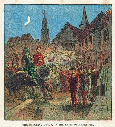 The Marching Watch in the Reign of King Henry VIII by English School