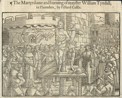 The Martyrdom and Burning of William Tyndall in Flaunders by Filford Castle by English School
