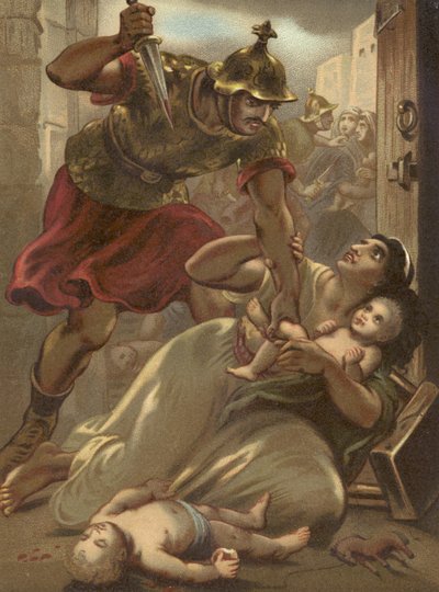 The Massacre of the Children at Bethlehem by English School