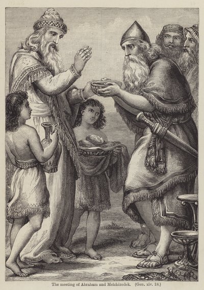 The Meeting of Abraham and Melchizedek, Genesis XIV by English School