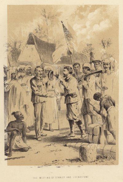 The Meeting of Stanley and Livingstone by English School