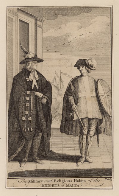 The Military and Religious Habits of the Knights of Malta by English School