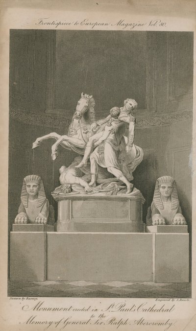 The monument erected in St Paul