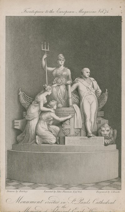 The monument erected in St Paul