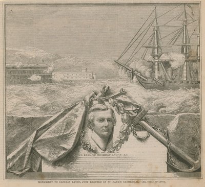 The monument erected in St Paul