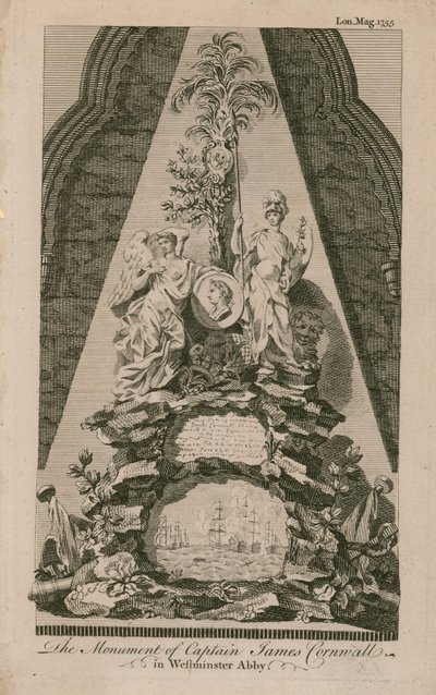 The Monument of Captain James Cornwall by English School