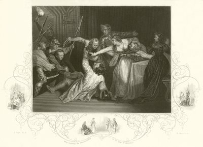The Murder of David Rizzio by English School