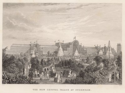 The New Crystal Palace at Sydenham by English School