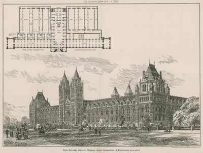 The New Natural History Museum, South Kensington, London by English School