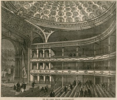 The new Surrey Theatre, Blackfriars Road, London by English School
