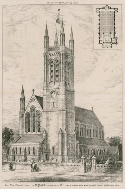 The New Parish Church of St Paul, Hammersmith by English School