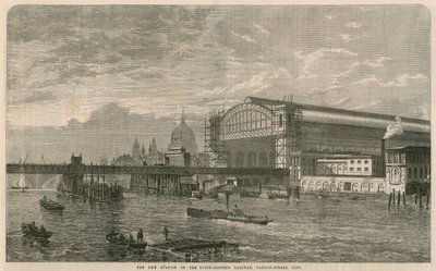 The New Station of the South-Eastern Railway, Cannon Street, London by English School