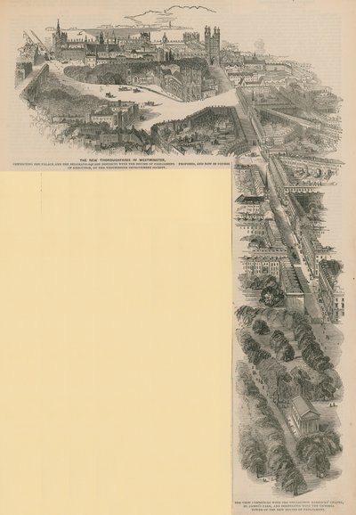 The new thoroughfares in Westminster, London by English School