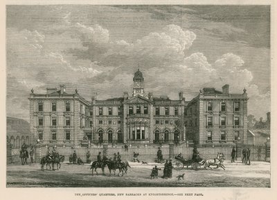 The officers quarters at the new cavalry barracks at Knightsbridge by English School