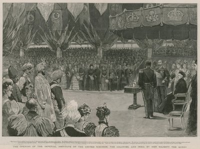 The opening of the Imperial Institute by Her Majesty the Queen by English School