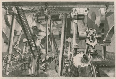The paddle engine room of the Great Eastern by English School