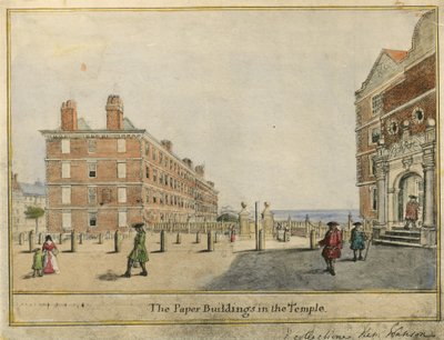 The Paper Buildings in the Temple by English School