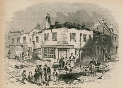 The ragged school and refuge, Pye Lane, Westminster, London by English School