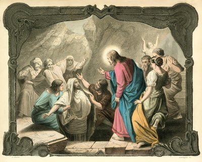 The Raising of Lazarus by English School