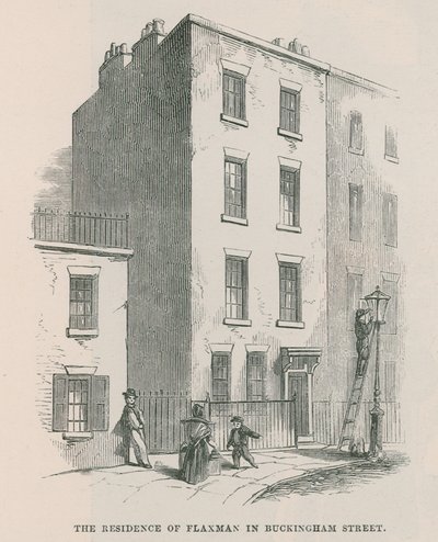 The Residence of John Flaxman in Buckingham Street by English School