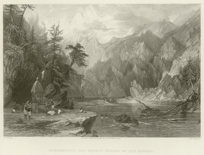 The Sacred Source of the Ganges by English School