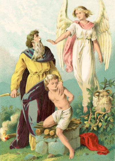 The Sacrifice of Isaac by English School