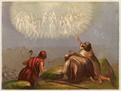 The Shepherds in the Field by English School