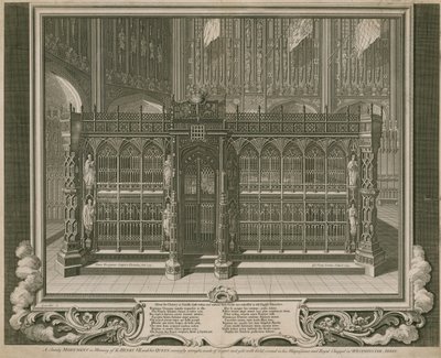 Stately Monument in Memory of King Henry VII and His Queen by English School