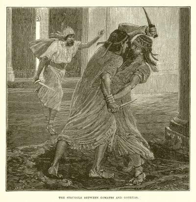 The Struggle Between Gomates and Gobryas by English School