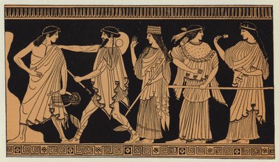 The Three Goddesses Brought by Hermes to Paris by English School